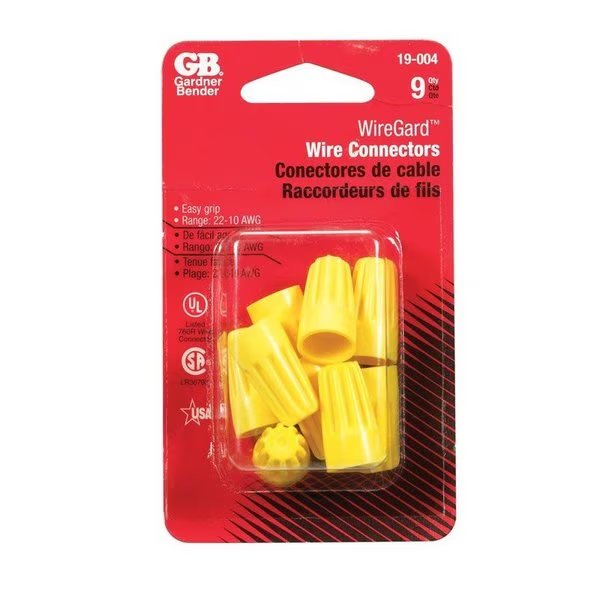 Wire Connectors Yellow Cd9, Gardner Bender, Mfr#: 19-004
